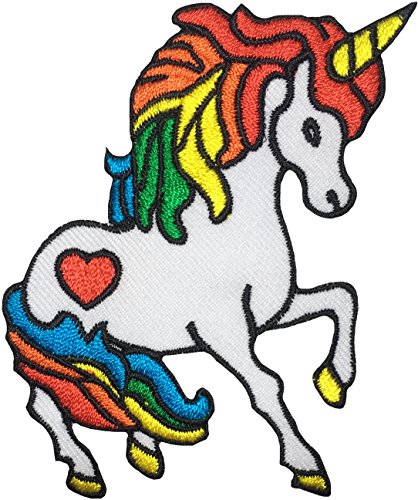 Papapatch Aufnäher / Bügelbild, Motiv: süßes weißes Einhorn und Pferd, zum Aufnähen oder Aufbügeln Papapatch Aufnäher / Bügelbild, Motiv: süßes weißes Einhorn und Pferd, zum Aufnähen oder Aufbügeln von Papapatch