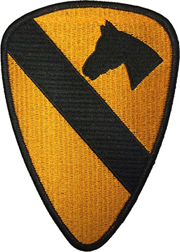 Papapatch Bügelbild zum Aufnähen oder Aufbügeln, Motiv 1. Cavalry Division Unit US Army von Papapatch