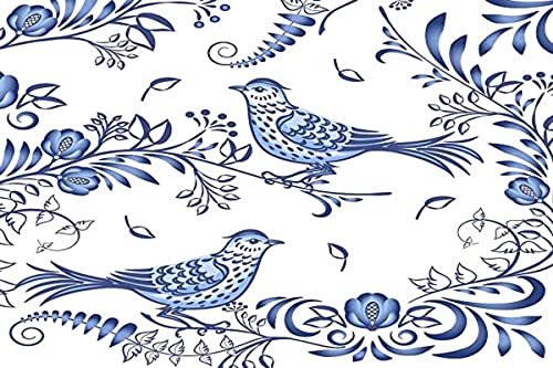 20 Lunch Servietten Vögel in blau Asien 33 cm von Paper+Design