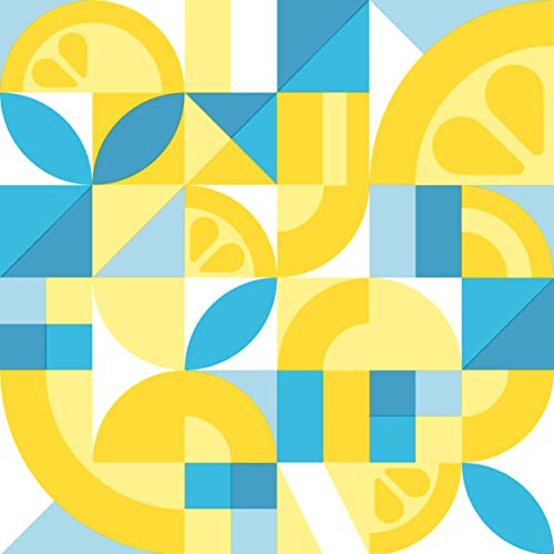 20 Servietten Geometrische Zitronen gelb | Tischdeko | Decoupage | Serviettentechnik 33x33cm von Paper+Design