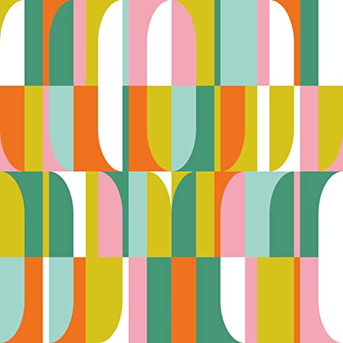 20 Servietten Geometrische formen in bunter Farbe | Muster | Tischdeko | Decoupage | Serviettentechnik 33x33cm von Paper+Design