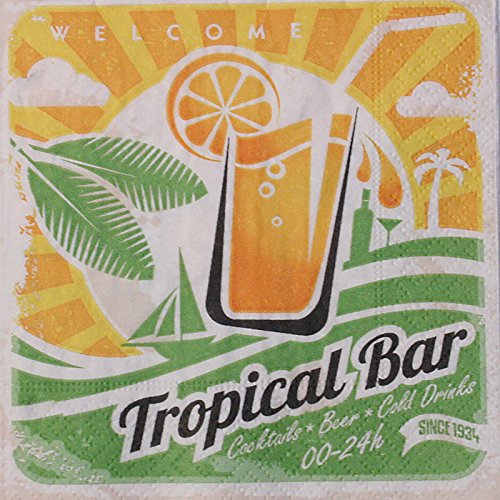 PAPER+DESIGN Servietten 20 St. FSCMix 25x25cm Tropical bar PAPER+DESIGN Servietten 20 St. FSCMix 25x25cm Tropical bar von Paper+Design