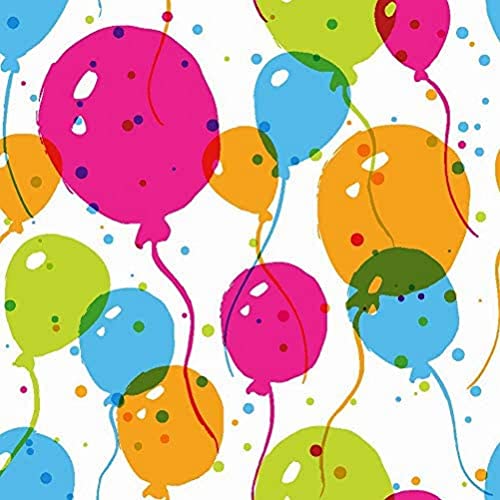 Paper+Design 191986 - Dessin-Servietten Splash Balloons, Größe 33x33 cm, 20 Stück, 3-lagig, Luftballons, Mundtuch, Mundserviette, Partygeschirr, Tischdekoration, Geburtstag, Gartenparty von Paper+Design