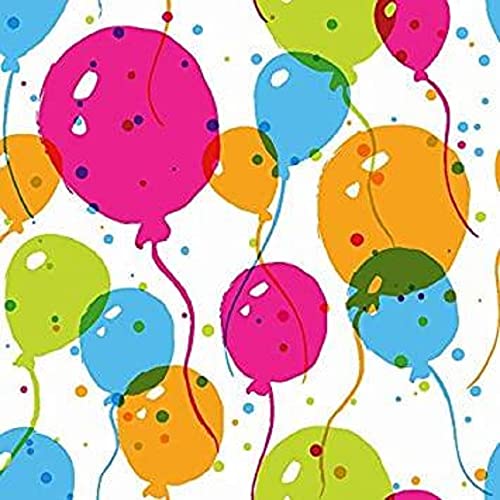 Paper+Design 192360 - Cocktail Servietten Splash Balloons, Größe 24x24 cm, 20 Stück, 3-lagig, Luftballons, Mundtuch, Mundserviette, Partygeschirr, Tischdekoration, Geburtstag, Gartenparty von Duni