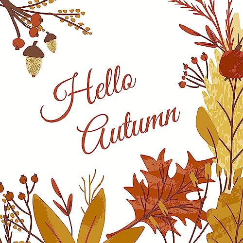 Paper+Design Serviette Hello Autumn 33x33cm 20 Stück Papierserviette Tischserviette Serviettentechnik von Paper+Design