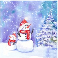 Serviette "Frosty Friends" von Paper+Design