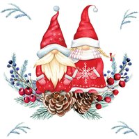 Serviette "Tomte Couple" Serviette "Tomte Couple" von Paper+Design