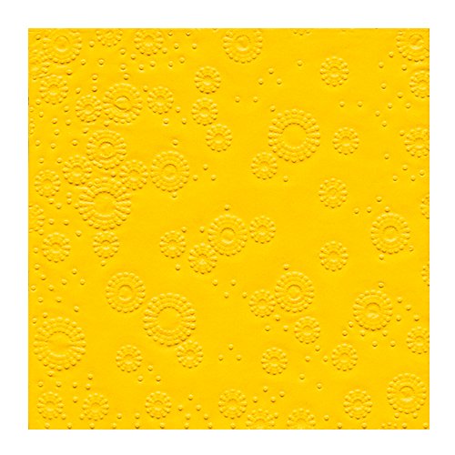 Cocktailservietten - Moments Uni gelb von Paper + Design
