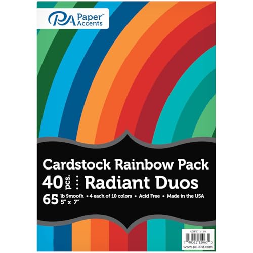 Rainbow Cdstk RadiantDuo, 5 x 7, 40 Stück, 29,5 kg Rainbow Cdstk RadiantDuo, 5 x 7, 40 Stück, 29,5 kg von Paper Accents