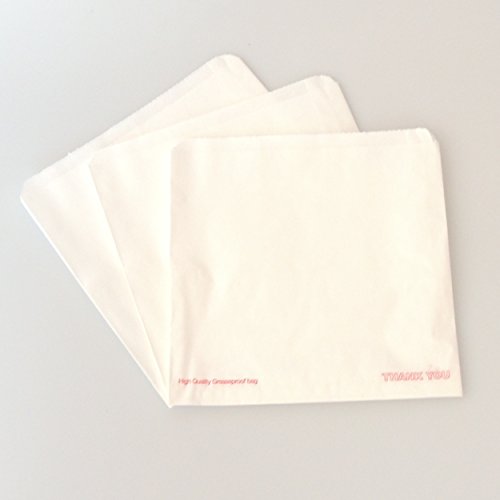 Papiertüten, fettdicht, 17,8 x 17,8 cm – (1 Pack = 300 Beutel) von Paper Bags