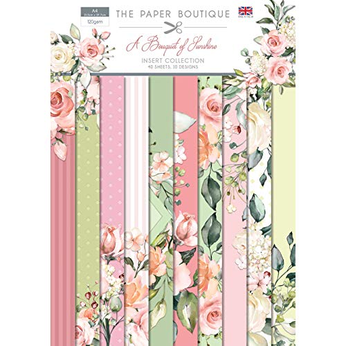 Paper Boutique Bouquet of Sunshine-Einlege-Kollektion, Pastellrosa Zinken, A4 von Paper Boutique