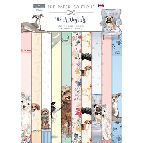 Paper Boutique PB1322 It's a Dogs Life-Insert Collection, mehrfarbig, A4 von Paper Boutique