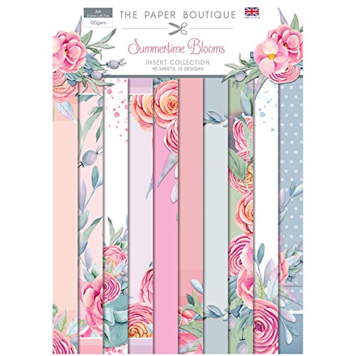 Paper Boutique Summertime Blooms-Insert Collection, Pastellfarben, A4 von Paper Boutique