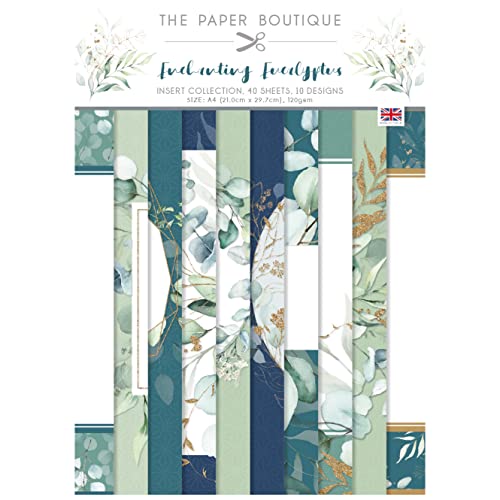 The Paper Boutique PB1869 - Enchanting Eucalyptus - Insert Collection, A4-Block, Mehrfarbig von Paper Boutique