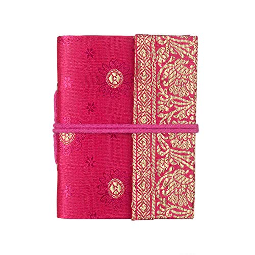 Handgemachtes Sari-Notizbuch – Mini 8 x 10,5 cm – Cerise – Unliniertes Recyclingpapier – Taschennotizbuch und Tagebuch – indisches Schreibwarengeschenk Handgemachtes Sari-Notizbuch – Mini 8 x 10,5 cm – Cerise – Unliniertes Recyclingpapier – Taschennotizbuch und Tagebuch – indisches Schreibwarengeschenk von Paper High