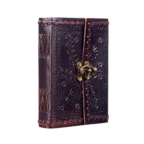 Indra Leder Mittleres Leder Zeitschrift Geprägte Genähte mit Verschluss - 110 - 160mm Indra Leder Mittleres Leder Zeitschrift Geprägte Genähte mit Verschluss - 110 - 160mm von Paper High