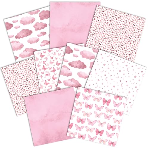 Paper House Productions 30,5 x 30,5 cm 9 Blatt dekoratives doppelseitiges Papier für Scrapbooking und Basteln – Blütenblatt-Palette von Paper House Productions