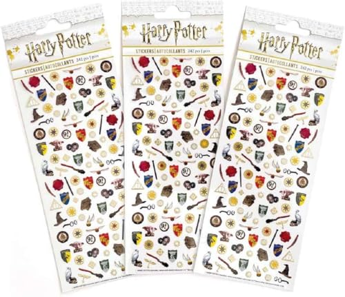 Paper House Productions Harry Potter 3er-Pack mit 2 Mikro-Mini-Folien-Akzent-Aufkleberbögen zum Basteln, Scrapbooking und Sammeln – Klassiker Paper House Productions Harry Potter 3er-Pack mit 2 Mikro-Mini-Folien-Akzent-Aufkleberbögen zum Basteln, Scrapbooking und Sammeln – Klassiker von Paper House Productions