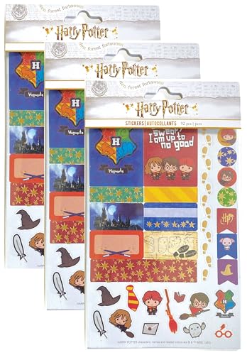 Paper House Productions Harry Potter Planer Aufkleber Drei Packungen mit 4 Aufkleberbögen für Planer, Journaling und Basteln - Chibi Charaktere Paper House Productions Harry Potter Planer Aufkleber Drei Packungen mit 4 Aufkleberbögen für Planer, Journaling und Basteln - Chibi Charaktere von Paper House Productions