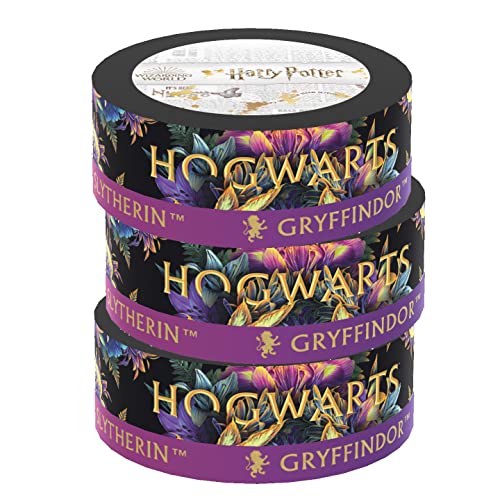 Paper House Productions Harry Potter Washi-Klebeband-Rollen für Scrapbooking und Basteln, Florales Hogwarts-Wappen von Paper House Productions