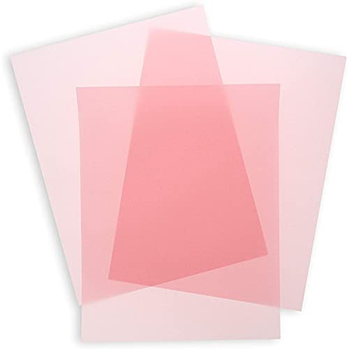 Rosa Pergamentpapier für Einladungen und Nachzeichnen (21,6 x 27,9 cm, 50 Blatt) von Paper Junkie