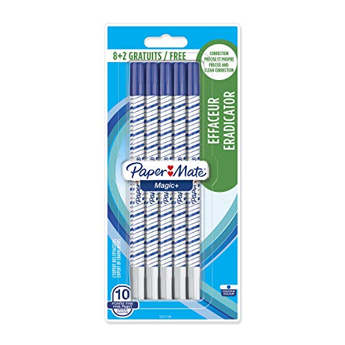 PAPERMATE Magic+ Tintenlöscher, feine Spitze, 8 Stück + 2 gratis PAPERMATE Magic+ Tintenlöscher, feine Spitze, 8 Stück + 2 gratis von Paper Mate