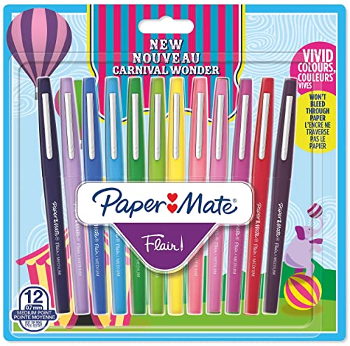 Paper Mate 1 x 12 Filzstifte Flair Carnival Wonder M von Paper Mate
