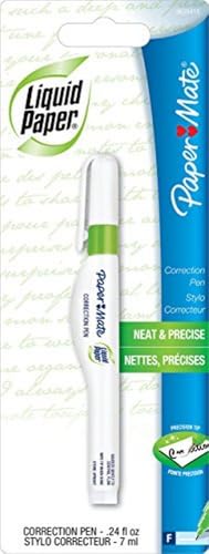 Paper Mate Liquid Paper Correction Pen, 7 ml, 1 Count Paper Mate Liquid Paper Correction Pen, 7 ml, 1 Count von Paper Mate