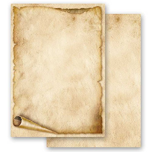 Briefpapier - Motivpapier ALTE PAPIERROLLE 100 Blatt DIN A4 90g/m² von Paper-Media