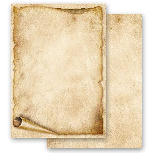 Briefpapier - Motivpapier ALTE PAPIERROLLE 50 Blatt DIN A4 90g/m² von Paper-Media