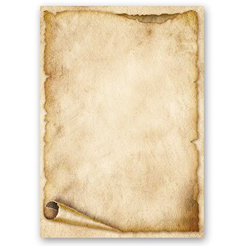 Motivpapier - Briefpapier ALTE PAPIERROLLE 100 Blatt DIN A4 90g/m² von Paper-Media