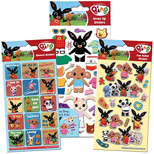 Paper Projects Bing Super Aufkleber-Set, großes Set für Scrapbooking und Dekoration, wiederverwendbar auf nicht-porösen Oberflächen, blau/weiß/gelb, 24,5 cm x 11 cm Paper Projects Bing Super Aufkleber-Set, großes Set für Scrapbooking und Dekoration, wiederverwendbar auf nicht-porösen Oberflächen, blau/weiß/gelb, 24,5 cm x 11 cm von Paper Projects