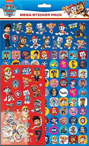 Paper Projects Paw Patrol Mega-Sticker-Pack, 01.70.22.021, blau/rot, 29,7 cm x 21 cm, von Paper Projects