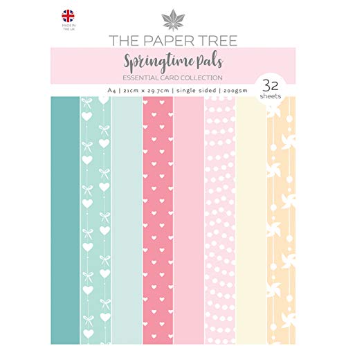 Paper Tree PTC1118 The Spring Pals – Essential Colour Karte, Pastelltöne, A4 von Paper Tree