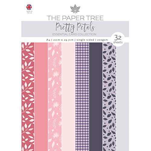 Paper Tree Pretty Petals-Essential Farbkarte, A4, Grau und Pink von Paper Tree