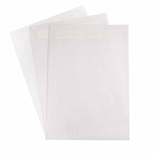 Paper24 50 C4 Versandtaschen,Briefhüllen, Briefumschläge,Transparent 32,2 x 22,8 cm 322 x 228 mm mit Haftklebung von Paper24