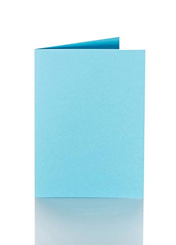 Faltkarte 12x17 cm 240 g/qm 25 Stück in Blau von Paper24