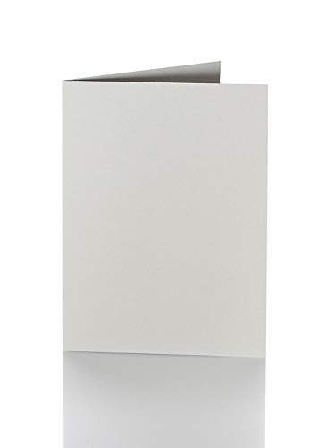 Faltkarte 12x17 cm 240 g/qm 25 Stück in Grau von Paper24