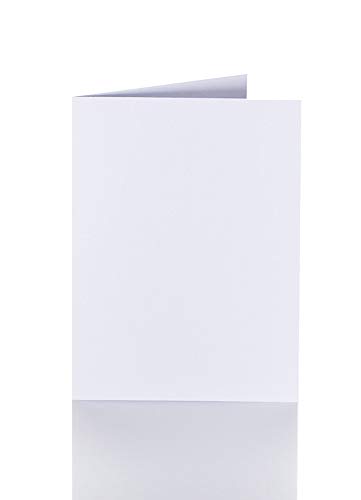 Faltkarten A5 150 x 200 mm 240 g/qm 25 Stück in Weiß von Paper24