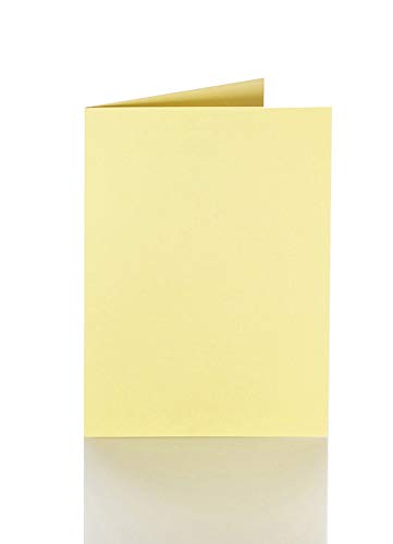 Paper24 Faltkarten A5 150 x 200 mm 240 g/qm 25 Stück in Gelb von Paper24