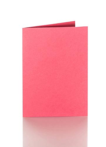 Paper24 Faltkarten A5 150 x 200 mm 240 g/qm 25 Stück in Pink von Paper24