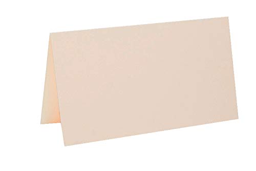 Paper24 je 25 farbige Blanko Tischkarten, Platzkarten 5x9 cm in Camel Paper24 je 25 farbige Blanko Tischkarten, Platzkarten 5x9 cm in Camel von Paper24