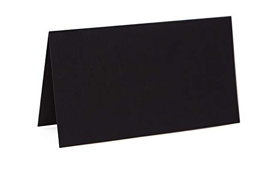 Paper24 je 25 farbige Blanko Tischkarten, Platzkarten 5x9 cm in Schwarz Paper24 je 25 farbige Blanko Tischkarten, Platzkarten 5x9 cm in Schwarz von Paper24