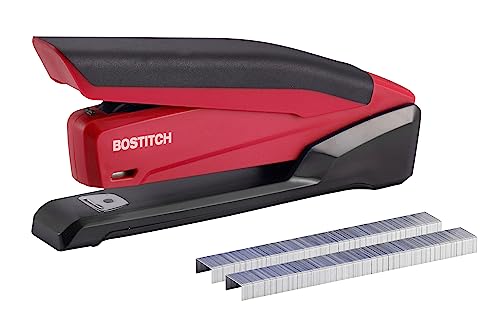 Bostitch Schreibtischheftgerät „InPower“ Standard Plastic-Full Strip rot von PaperPro