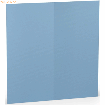 10 x Paperado Briefkarte DINlang 220g/qm dunkelblau VE=5 Stück von Paperado