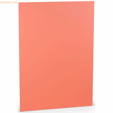 10 x Paperado Briefpapier A4 100g/qm VE=10 Blatt Coral von Paperado