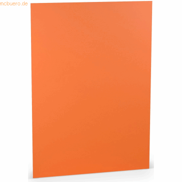 10 x Paperado Briefpapier A4 100g/qm VE=10 Blatt Orange von Paperado