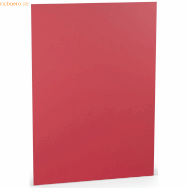 10 x Paperado Briefpapier A4 100g/qm VE=10 Blatt Rot von Paperado