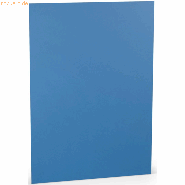 10 x Paperado Briefpapier A4 100g/qm VE=10 Blatt Stahlblau von Paperado