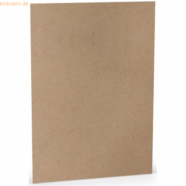 10 x Paperado Briefpapier A4 125g/qm VE=10 Blatt Kraft von Paperado